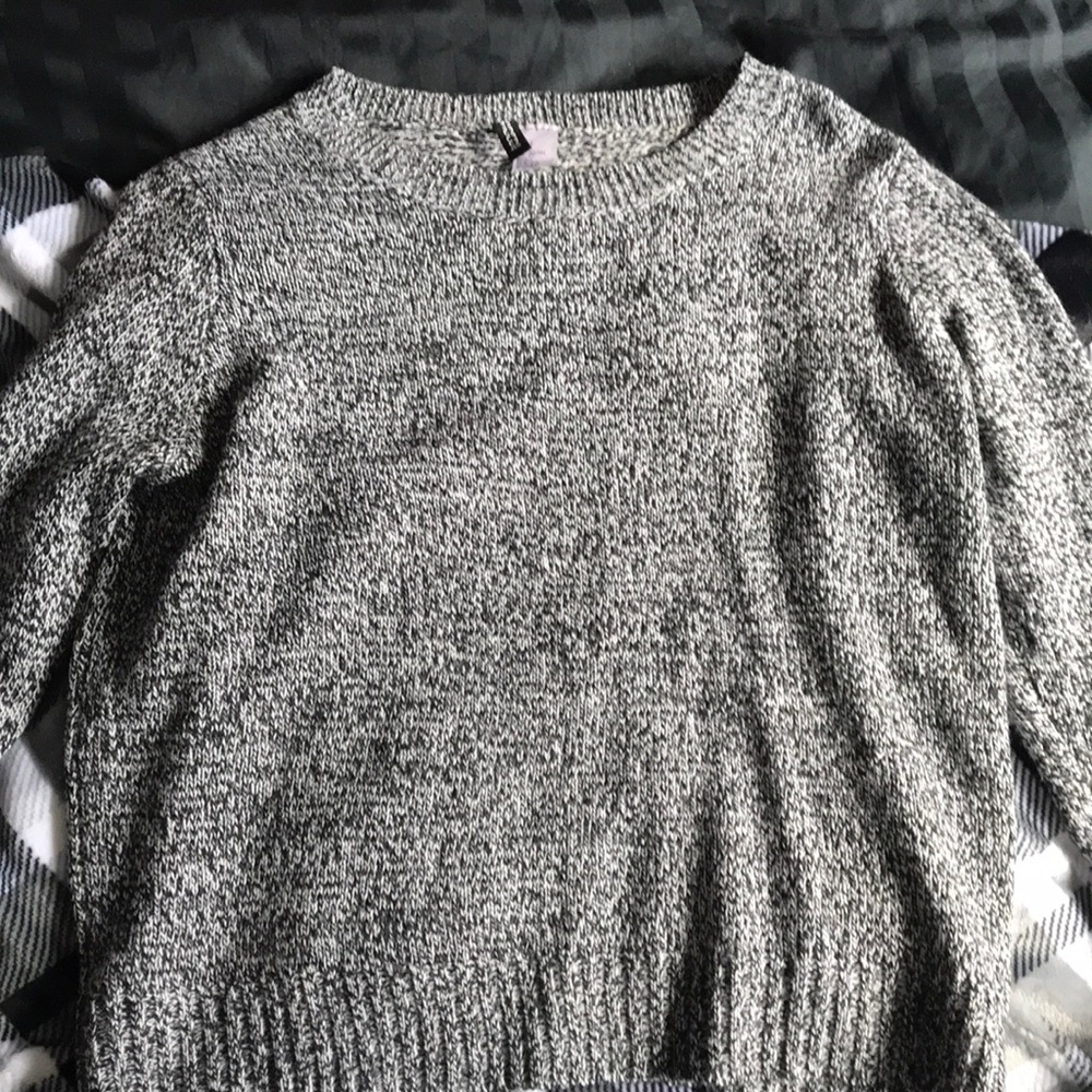 salt & pepper sweater